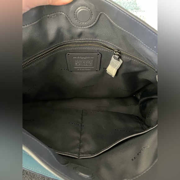 Coach Blue and Gun Metal Bag ❤️⭐️with Crossbody Strap and Dustbag - Picture 4 of 4